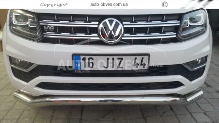 Защита переднего бампера Volkswagen Amarok 2016-... фото 2