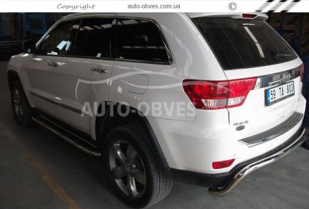 Защита заднего бампера Jeep Cherokee CRT - тип: П-образная фото 2