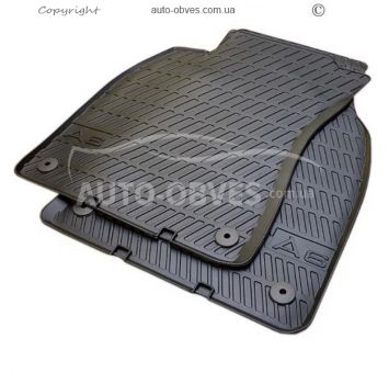 Коврики оригинальные Audi A6 2004-2011, резиновые - тип: передние 2шт фото 0