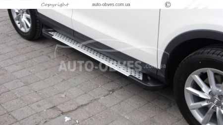 Алюминиевые подножки Audi Q3 2015-2018 - style: BMW фото 2