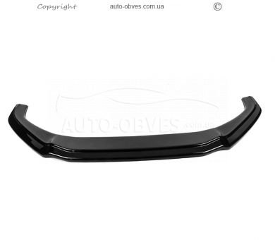 Передня накладка Audi A4 B9 2015-2019 - type: v1 lip чорний глянець фото 3