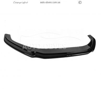 Передня накладка Audi A4 B9 2015-2019 - type: v1 lip чорний глянець фото 1