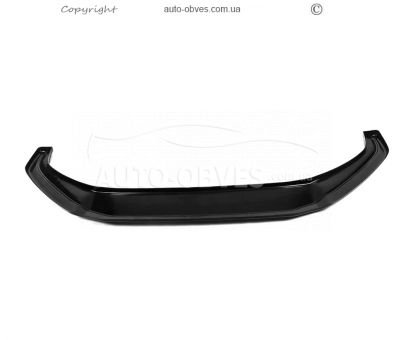 Передня накладка Audi A4 B9 2015-2019 - type: v1 lip чорний глянець фото 2