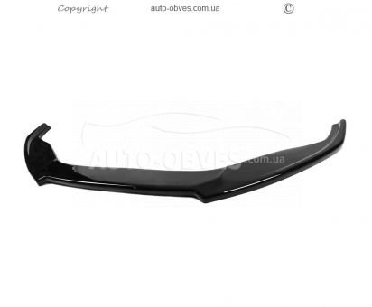 Передня накладка Audi A6 C7 2011-2016 - type: v2 lip чорний глянець фото 0