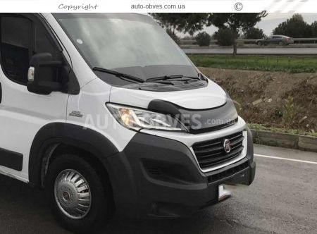 Дефлектор капота мухобойка Peugeot Boxer 2015-… - тип: турция фото 4