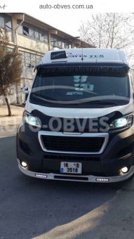 Дефлектор капота мухобойка Peugeot Boxer 2015-… - тип: турция фото 5