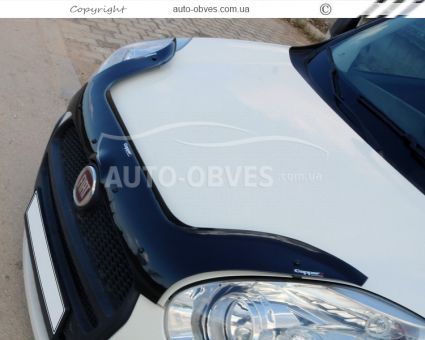 Дефлектор капота мухобойка Fiat Doblo 2010-2015-... - тип: турция фото 4