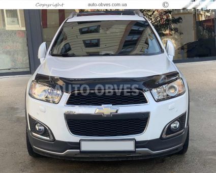 Дефлектор капота мухобойка Chevrolet Captiva 2011-2020 - тип: турция фото 5