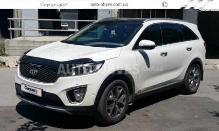 Дефлектор капота мухобойка Kia Sorento Prime 2015-... - тип: турция фото 7