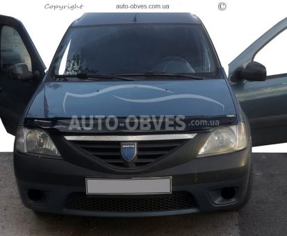 Дефлектор капота мухобойка Dacia Logan MCV 2005-2012 - тип: турция фото 3