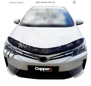 Дефлектор капота мухобойка Toyota Corolla 2013-2019 - тип: турция фото 2