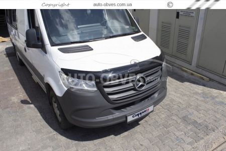 Дефлектор капота мухобойка Mercedes Sprinter 2018-… v1 - тип: турция фото 5