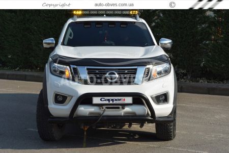 Дефлектор капота мухобойка Nissan Navara 2016-… - тип: турция фото 6