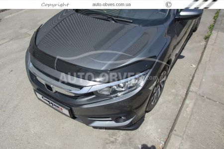 Дефлектор капоту Honda Civic sd X 2016-... фото 4