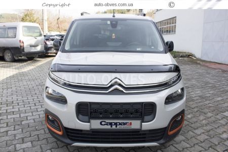 Дефлектор капота мухобойка Citroen Berlingo 2018-... - тип: турция фото 6