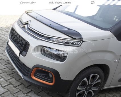 Дефлектор капота мухобойка Citroen Berlingo 2018-... - тип: турция фото 7