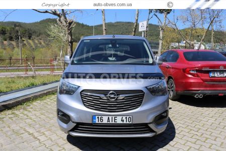 Дефлектор капота мухобойка Opel Combo 2019-... - тип: турция фото 6