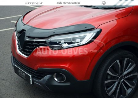 Hood deflector flyswatter Renault Kadjar - type: turkey фото 7