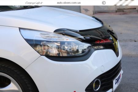 Дефлектор капота мухобойка Renault Clio IV 2012-2019 - тип: турция фото 6