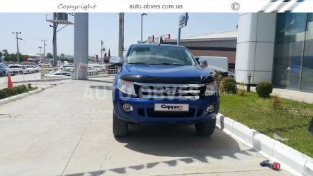 Дефлектор капота мухобойка Ford Ranger 2012-2016 - тип: турция фото 4