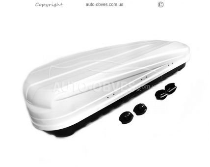 Car box aerobox bilateral 520 liters 180*86*36cm - type: kx white mat фото 2