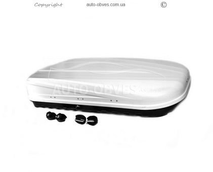 Car box aerobox bilateral 520 liters 180*86*36cm - type: kx white mat фото 0