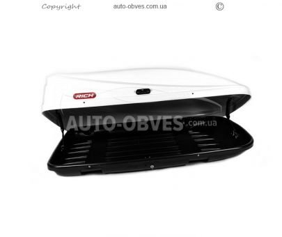 Auto box aerobox 390 liters 147*83*36cm - type: rich white gloss фото 1