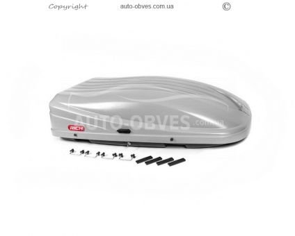 Auto box aerobox 390 liters 147*83*36cm - type: rich gray mat фото 0