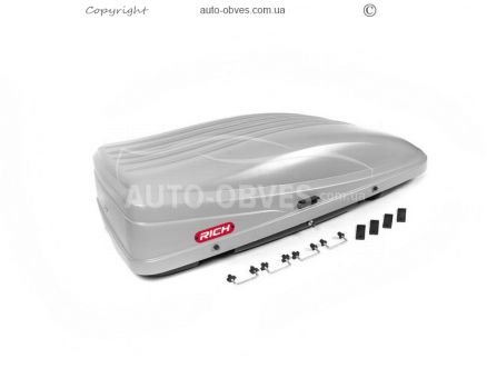 Auto box aerobox 390 liters 147*83*36cm - type: rich gray mat фото 1