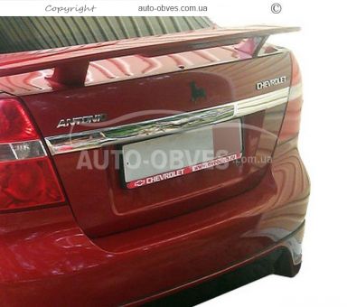 Chevrolet Aveo plate plate stainless steel фото 2