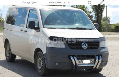 Защита переднего бампера VW T5 2004-2010 фото 2