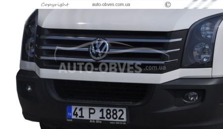Grille covers Volkswagen Crafter 2011-2016 6 parts фото 4