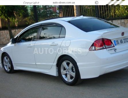 Боковые пороги Honda Civic Sedan VIII 2006-2012 - тип: под покраску фото 2