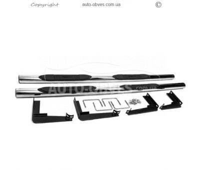 Side sills Mitsubishi L200 2015-... - type: stainless steel фото 0