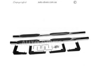 Side sills Mitsubishi L200 2015-... - type: stainless steel фото 2