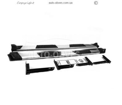 Side sills Mitsubishi L200 2015-... - type: stainless steel фото 0