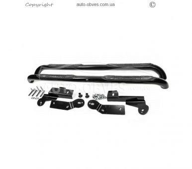 Side sills Toyota Rav4 2006-2012 - type: for long base black фото 1