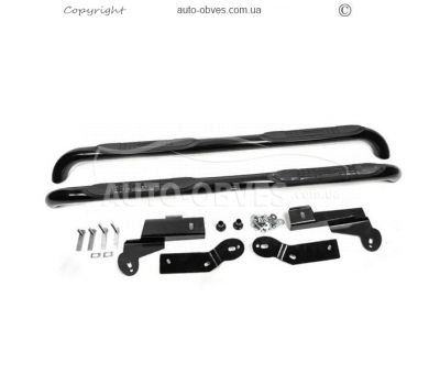 Side sills Toyota Rav4 2006-2012 - type: for long base black фото 2