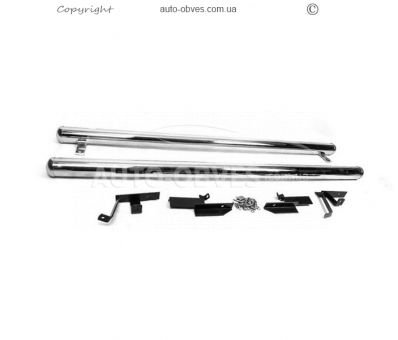 Side sills Nissan X-trail T30 2003-2006 - type: stainless steel фото 1