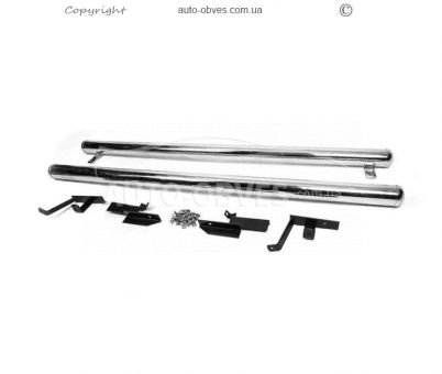 Side sills Nissan X-trail T30 2003-2006 - type: stainless steel фото 0