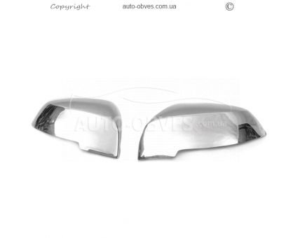 Covers for mirrors BMW X1 F48 2016-... - type: stainless steel photo 0
