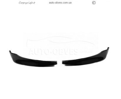 Передня накладка BMW 3 series E90 - type: flap чорний глянець фото 3