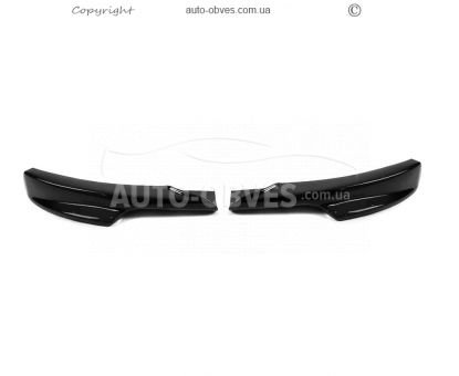 Передня накладка BMW 3 series E90 LCI M Technic - type: flap чорний глянець фото 3