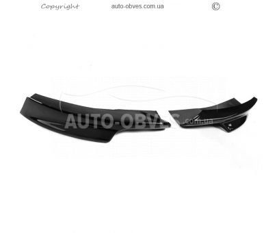 Передня накладка BMW 3 series E90 LCI M Technic - type: flap чорний глянець фото 1