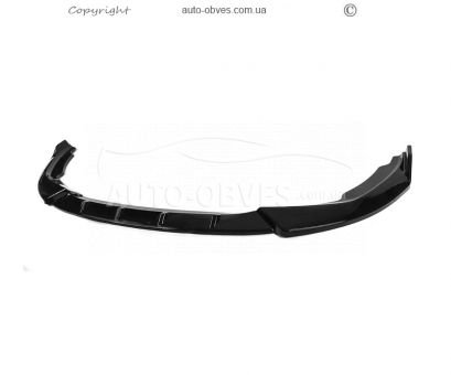 Передня накладка BMW 3 серія G20 для M Technic - type: v1 lip чорний глянець фото 0