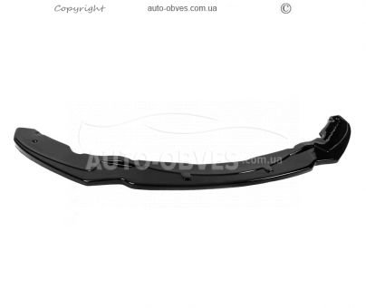 Передня накладка BMW 4 series F32 для M-Technic - type: lip чорний глянець фото 1