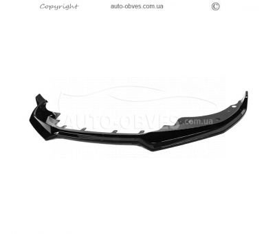 Передня накладка BMW 4 серія G22, 23, 26 2020-... - type: lip v2 чорний глянець фото 0