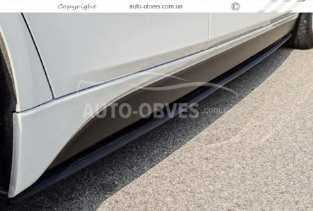 Side sills BMW 5 series F10 - type: black v1 photo 3