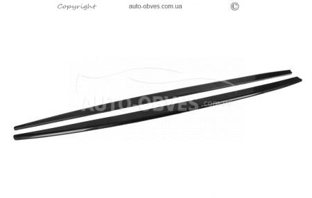 Side sills BMW 5 series F10 - type: black v2 photo 0
