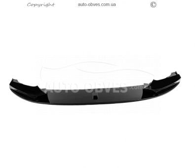 Front bumper lip BMW 5-series F10 - type: lip v1 for M-performance, black photo 1